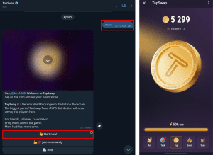 آموزش تصویری دانلود بازی تپ سواپ و استخراج توکن TAP