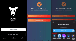 روی گزینه Connect wallet کلیک کنید و کیف پول تون کیپر خود را متصل نمایید.