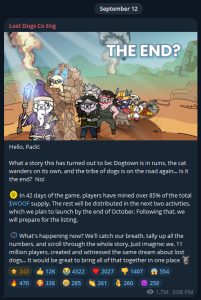 نحوه توزیع توکن لاست داگز (Lost Dogs)
