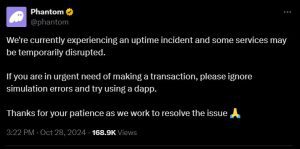 توییت کیف پول فانتوم