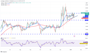 چارت روزانه ارز مونرو (XMR)