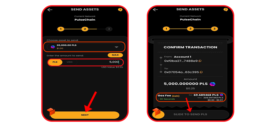ارسال ارز دیجیتال از کیف پول اینترنت مانی 1