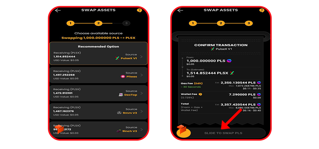 سواپ و تبدیل ارز دیجیتال 2