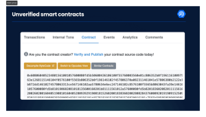 بررسی قرارداد هوشمند توکن در اتر اسکن (Etherscan)