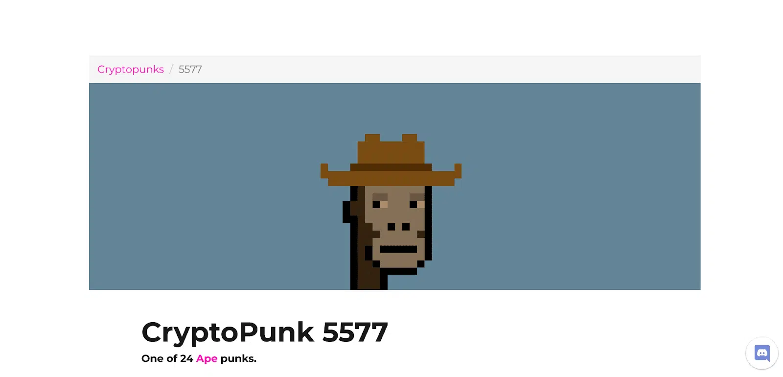 CryptoPunk #5577؛ یکی از گرانترین ان اف تیها