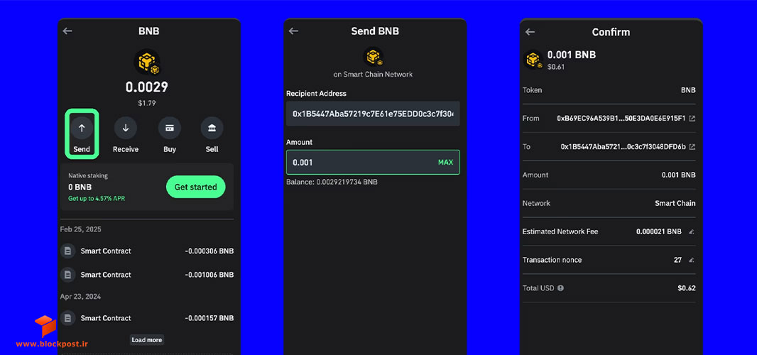 ارسال پول از صرافی به تراست ولت