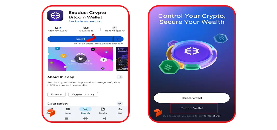 آموزش بازیابی کیف پول جکس لیبرتی در اکسودوس